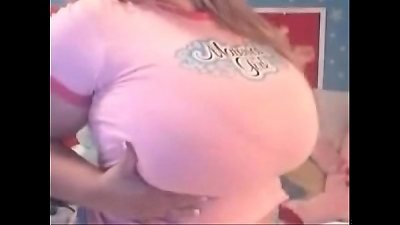 extreme Close up fat tit tease