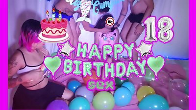 Sexual initiation of my teen stepsister, I got her 2 schlongs to fuck her on the day she turned 18, she got out of control and the noisily Hyperversos / Daniela anime was set up
